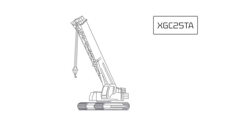 Гусеничный телескопический кран XCMG XGC25TA