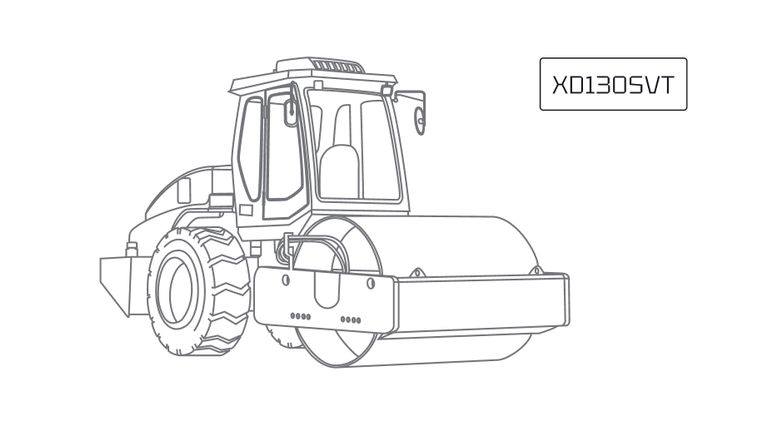 Каток тротуарный двухвальцовый XCMG XD130SVT