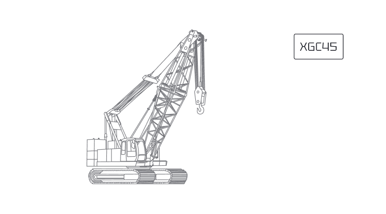Гусеничный кран XCMG XGC45 Гусеничный кран XCMG XGC45
